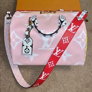 LIMITED EDITION SPEEDY B 30 GIANT MONO ROUGE/ROSE